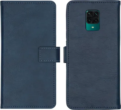 Zdjęcie produktu dla imoshion Luxe Bookcase dla Xiaomi Redmi Note 9 Pro / 9S - ciemnoniebieski