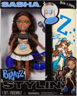Zdjęcie produktu dla Bratz Stylin' Doll- Sasha, Lalka modowa, Damski, 4 lat(a), Chłopak, dziewczyna, Wielobarwny