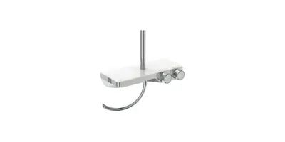 Zdjęcie produktu dla System prysznicowy CERATHERM S200 okrągły, z półką chrom chrom
