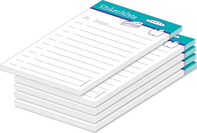 Produktbild von PRICARO Einkaufsliste "Food", türkis, A6, 5 Stück