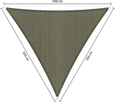 Produktbild von SHADOW COMFORT 5 x 5 x 5 m Dreieckiges Sonnensegel Desert Storm Gleichseitig