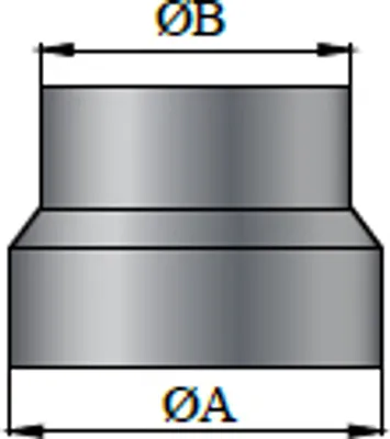 Produktbild von Reduzierung 130/120 mm schwarz