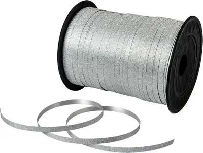 Image de Clayre & Eef Ruban décoratif 228 m Plastique argenté