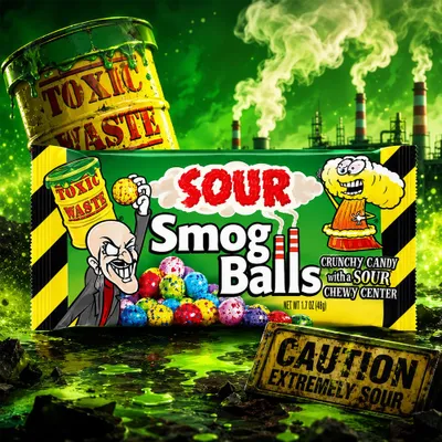 Produktbild von Toxic Waste Sour Smog Balls 48g