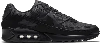 A black Nike sneaker shown from the side.