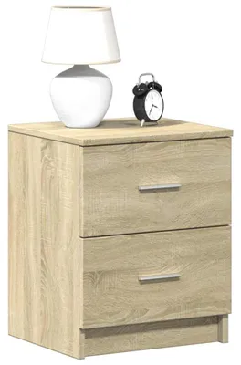 Immagine prodotto di vidaXL Comodino con 2 cassetti rovere Sonoma 40x36x50 cm