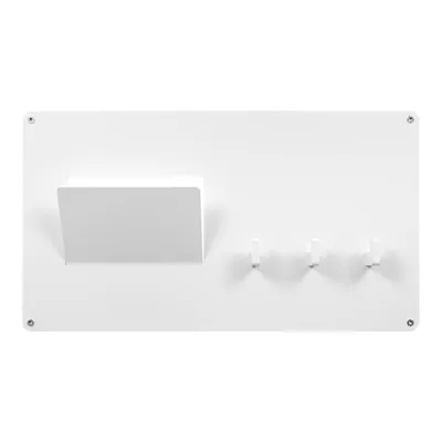 Produktbild von wandgarderobe Leatherline Mail45 cm Stahl weiß