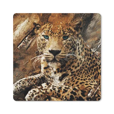 Produktbild von MuchoWow® Mauspad Mousepad Leopard - Tiere - Wild 30x30 cm - Mousepads - Maus Mat - Pad - Mausunterlage - Gaming