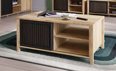 Produktbild von Couchtisch >JYTANA< in Mauvella Eiche   - 105,5x49,9x65,2cm (BxHxT)