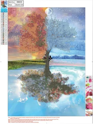 Zdjęcie produktu dla Mozaika diamentowa 5D 30x40cm Seasons 89630