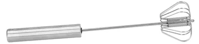 Image de Fouet à œufs semi-automatique - Fouet en acier inoxydable pour la cuisine - 25 cm (10 pouces)