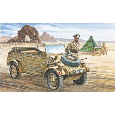 Immagine prodotto di Italeri 1:35 VW Typ 82 Kübelwagen