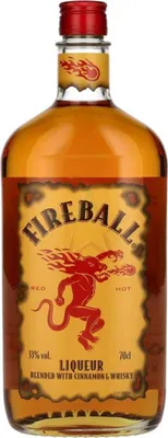 Produktbild von Fireball RED HOT Liqueur with Cinnamon & Whisky 33,00 %  0,70 Liter