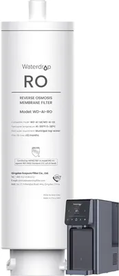 Immagine prodotto di Filtro Waterdrop WD-A1-RO, filtro di ricambio per erogatore di acqua calda/fredda a osmosi inversa WD-A1, durata 12 mesi