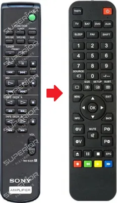 Produktbild von Ersatz Fernbedienung für Sony TA-FE370S | TA-FE500R | TA-FE510R
