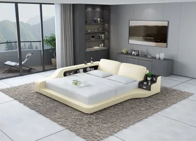 Immagine prodotto di Letti ad acqua Letto ad acqua moderno di design + connessione USB set completo 180x200