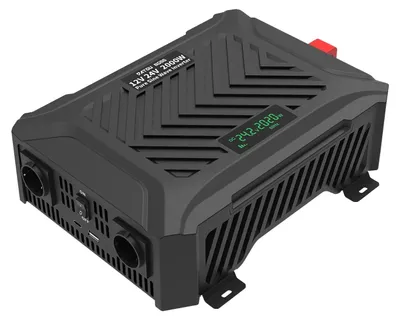 Obrázek produktu pro Střídač, čistá sinusová vlna, dva USB porty, PSWE2000W-12V24V, EU-a, duální 12 V–24 V