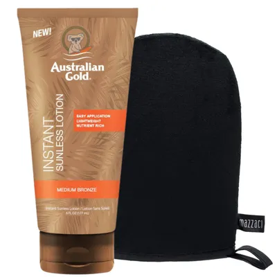 Produktbild von Australian Gold Instant Sunless Lotion + Handschuh