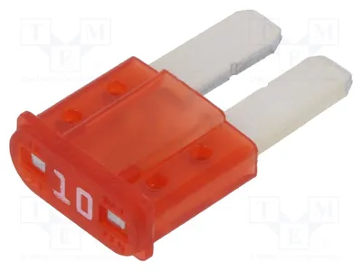 Produktbild von 10x Sicherung: Schmelz 10A 32VDC 9,1mm KFZ MICRO2 0327010.UXS Mini-Autosicherungen