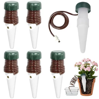 6er Set Wasserdispenser für Zimmerpflanzen, automatische Bewässerung