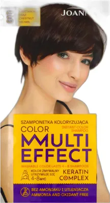 Produktbild von Joanna Multi Effect Color Szamponetka koloryzująca 10 Kasztanowy Brąz