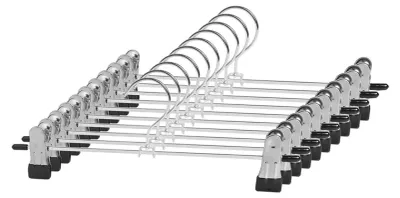Produktbild von Platzsparende Metall-Hosenbügel-Set