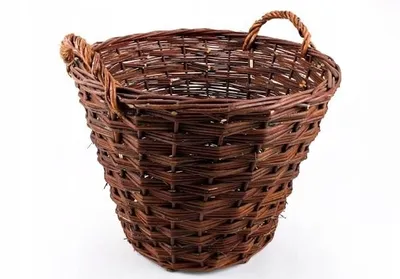 Produktbild von Gartenkorb aus Weide, mit Griffen, Holzkorb, Pflanzkorb, Kartoffelkorb 60 cm