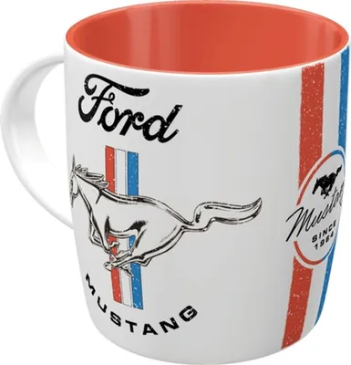 Obrázok produktu pre Nostalgic-Art - Hrnček na kávu - Ford - Ford Mustang Horse & Stripes Logo