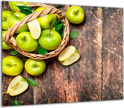 Produktbild von Herdabdeckplatten Glaskeramikkochfeld-Abdeckung Spritzschutz Glas 60x52cm Holz