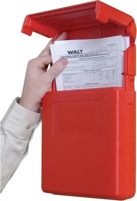 Immagine prodotto di Scatola portadocumenti B260xH318mm DIN A4 apertura alta ob rosso JUSTRITE