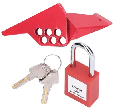 Image de Cadenas de sécurité Kugelhahnschloss de 38 mm pour canalisations industrielles