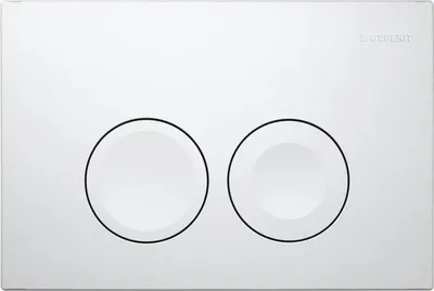 Produktbild von GEBERIT DELTA25 WC Betätigungsplatte für 2-Mengenspülung, weiß