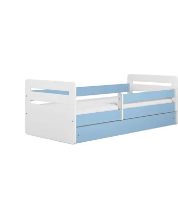 Produktbild von Kinderbett Jugendbett Tomi 70x140, 80x160, 80x180 cm - Komplettset mit Matratze, Schublade & Rausfallschutz