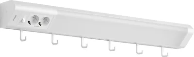 Produktbild von Oktaplex LED Unterbauleuchte mit Steckdose 76cm Küchenlicht warmweiß 230V mit Schalter