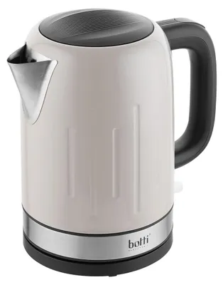 Immagine prodotto di Botti Verio, bollitore elettrico grigio, 1,7 litri | Ideale per caffè e tè | Base girevole a 360°