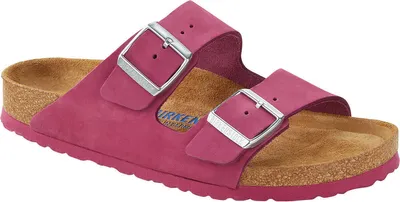 Produktbild von Birkenstock Arizona Weichbettung Nubukleder Damen Pantolette, Größe:39 EU
