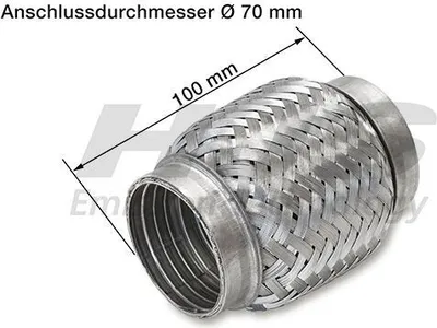 Obrázek produktu pro HJS 83 00 8473 Výfukový systém s ohebnou trubkou Výfuková trubka