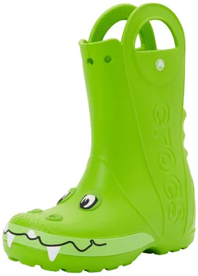 Produktbild von Crocs Uni Kinder Handle It Rain Boot K Stiefel, Crocs Green, 34/35 EU