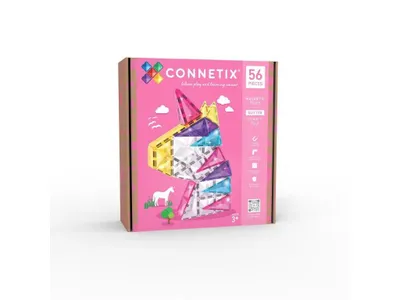 Produktbild von Connetix Tiles Unicorn - Magnetset mit Glitzer