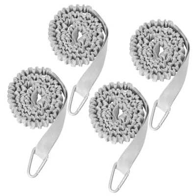 Produktbild von 4er-Pack Kajak-Paddelleine, leichte, dehnbare, gewickelte Kajak-Rutenleine, Lanyard für SUP, Bootfahren, Kanufahren, Angeln, Kajakfahren