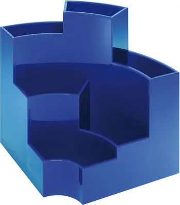 Produktbild von Schreibtischbutler 6 Fächer Kunststoff blau Packung mit 10 Stück