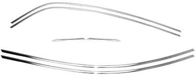 Productafbeelding van OMAC Zier-/beschermingsstrip voor de deur, raam of kozijn, type 6148146U, voor het plaatsen of vervangen van ramen, van roestvrij staal, geschikt voor Renault Megane (sedan)