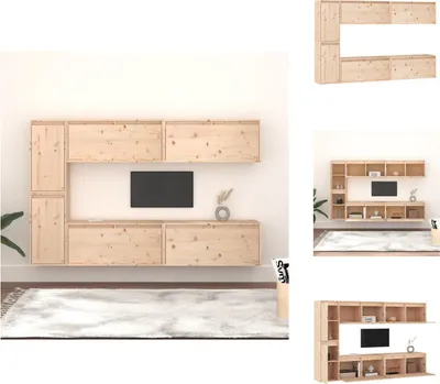 Produktbild von vidaXL TV-Schränke 6 Stk. Massivholz Kiefer -  TV-Möbel