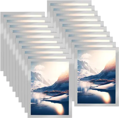 Obrázek produktu pro Magnetický rámeček na fotografie, 20 kusů, samolepicí, rozměry 32,5 x 24 cm, vhodný do kanceláře