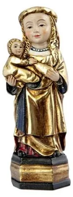 Maagdfigurine aus Harz, 11 cm, mehrfarbig