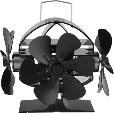 Produktbild von Kaminventilator, Kein Strom erforderlich, 18-Blatt-Kaminventilator, Leiser Ofenventilator, Geeignet für Holz-/Holzöfen, Kamine und Ofenheizungen