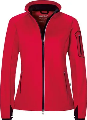 Produktbild von HAKRO Damen Light-Softshelljacke Sidney 256, rot, M