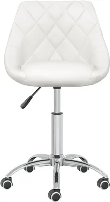 Obrázok produktu pre vidaXL Jedálenská stolička Swivel White Faux Leather