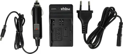 Produktbild von vhbw Ladegerät kompatibel mit Nikon D300, D200, D300s, D700, D70, D50, D100, D70s, D90, D80 Kamera - Ladeschale, Kfz-Adapter Ladeanzeige