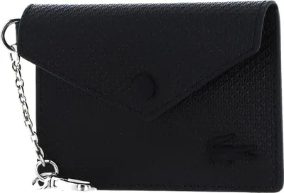 Produktbild von LACOSTE Leder Kartenetui Classic Flap CC Holder Noir schwarz